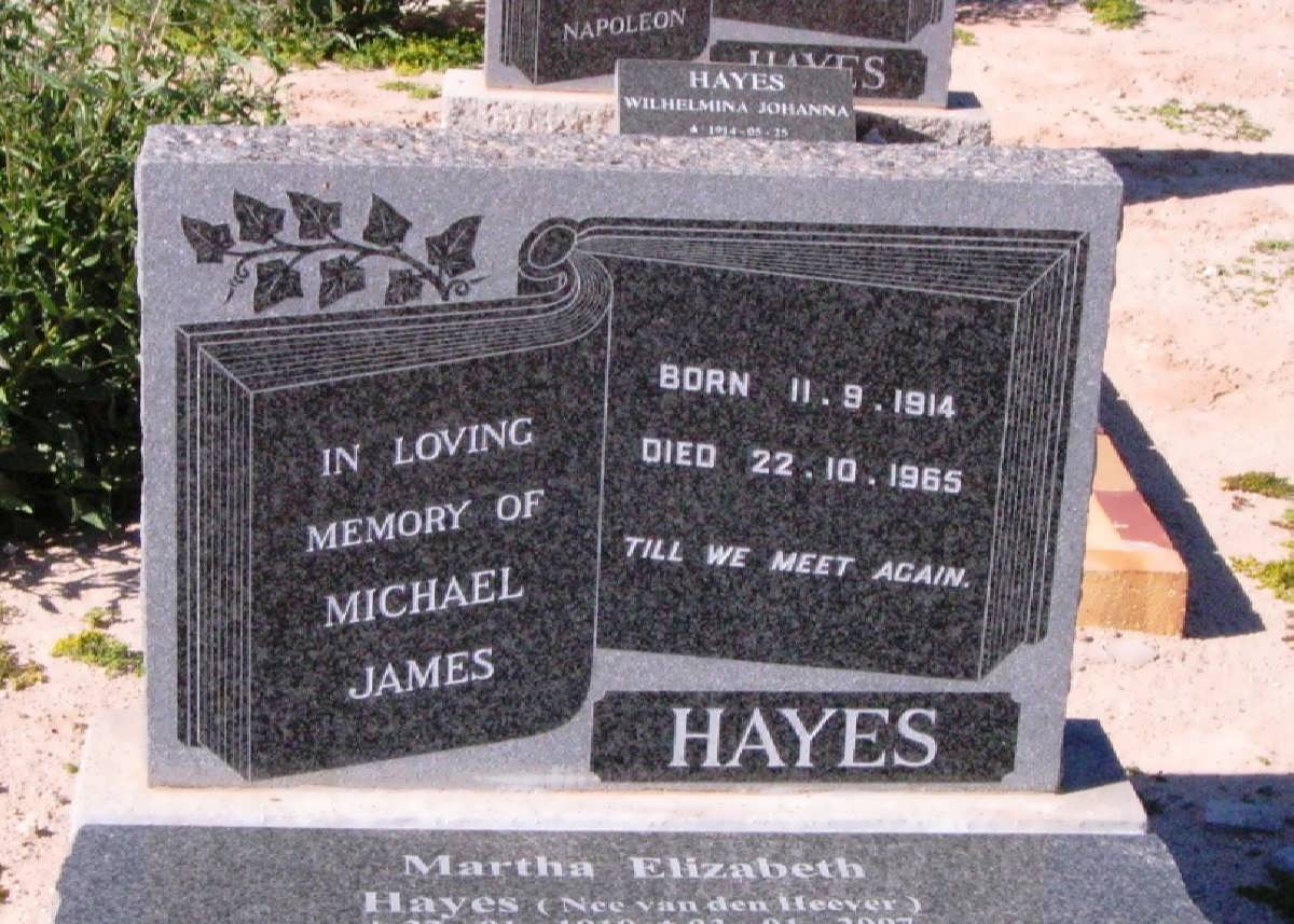 HAYES Michael James 1914-1965
