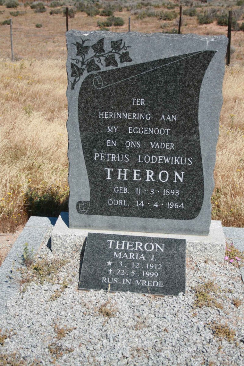 THERON Petrus Lodewikus 1893-1964 :: THERON Maria J. 1912-1999