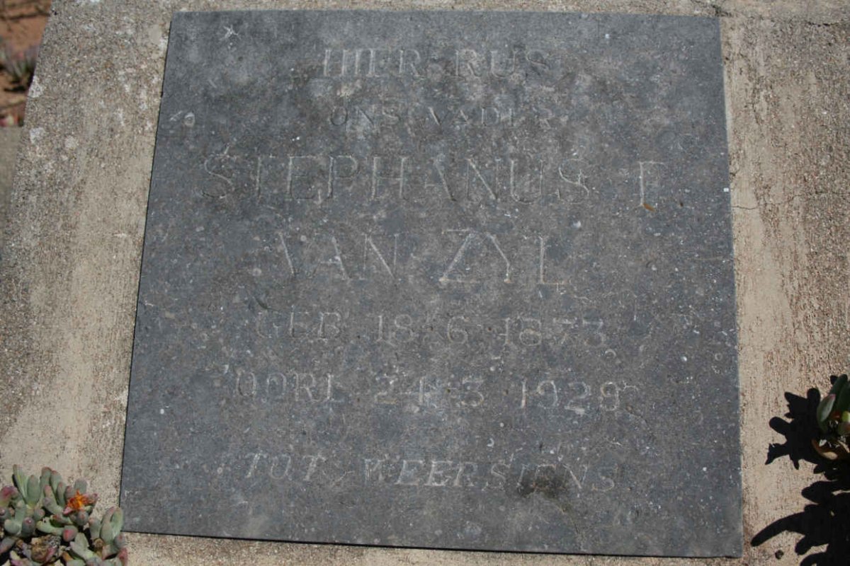ZYL Stephanus T., van 1873-1929