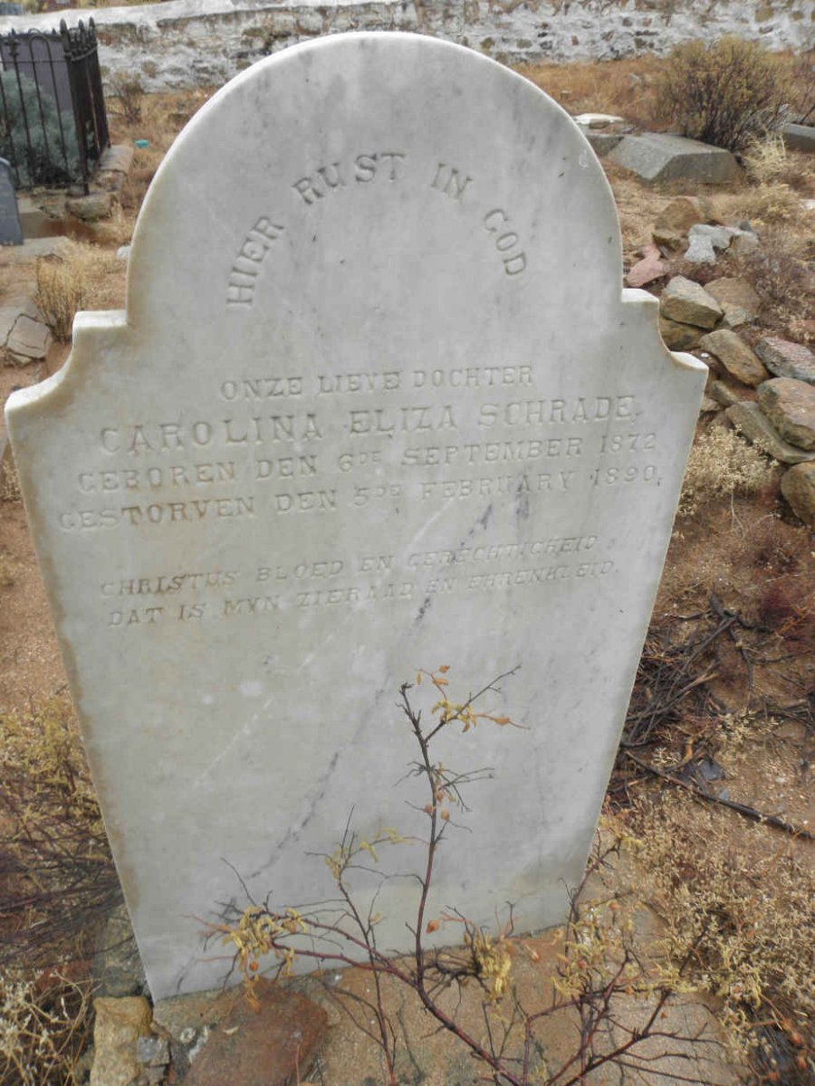 SCHRADE Carolina Eliza 1872-1890