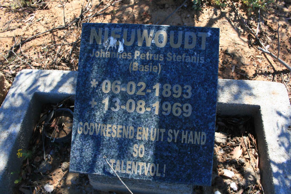 NIEUWOUDT Petrus Stefanus 1893-1969