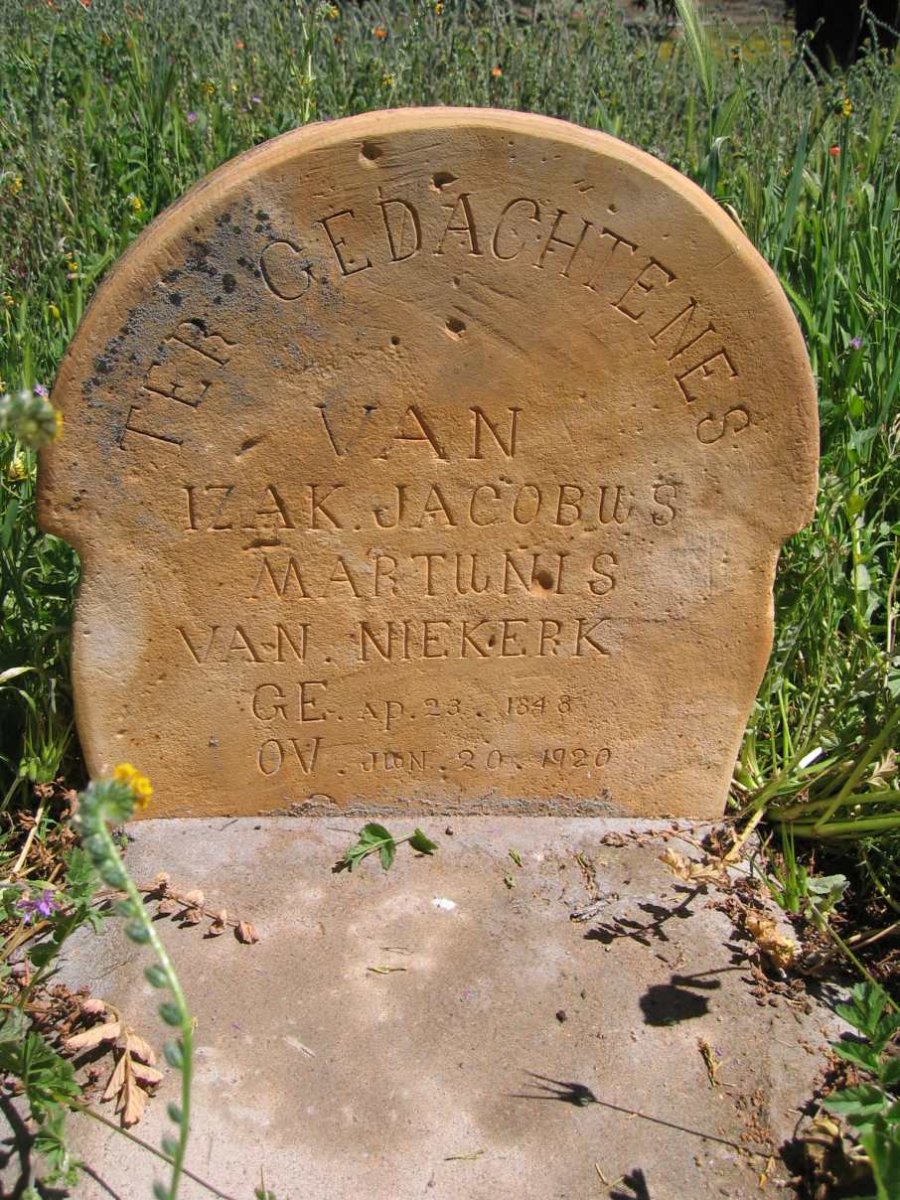 NIEKEERK Izak Jacobus Martunis, van 1848-1920