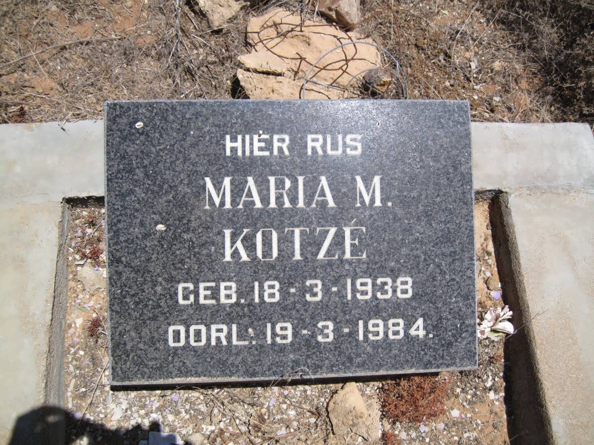 KOTZE Maria M. 1938-1984