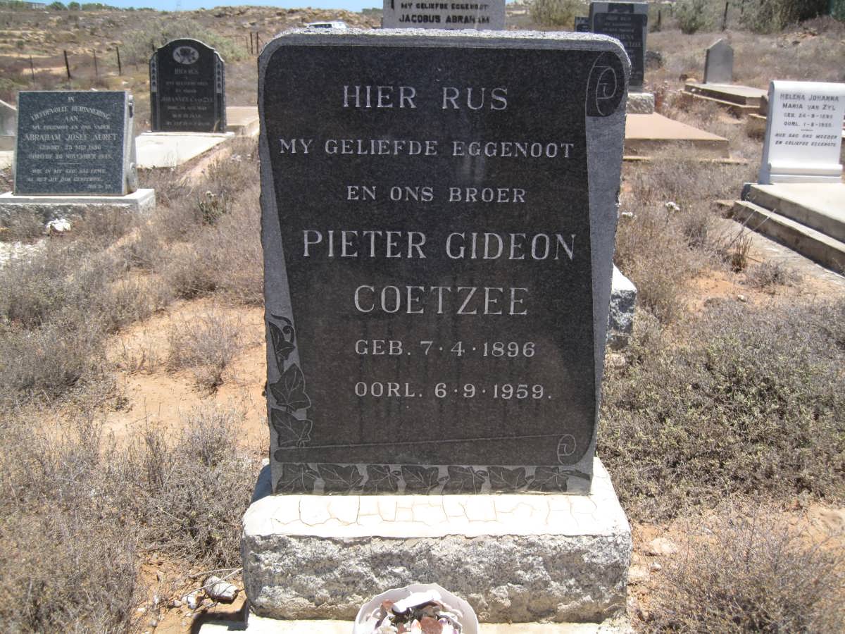 COETZEE Pieter Gideon 1896-1959