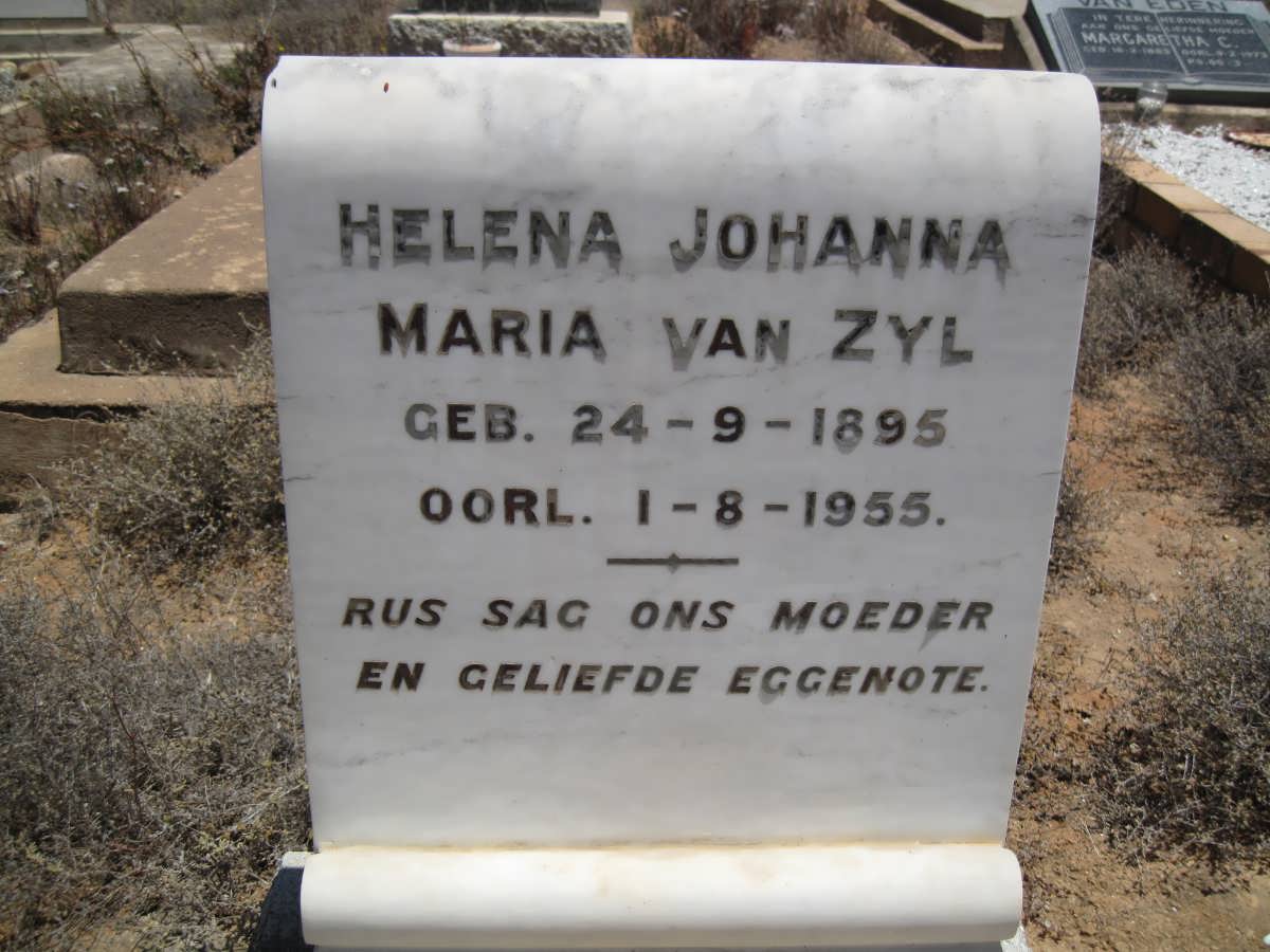ZYL Helena Johanna Maria, van 1895-1955