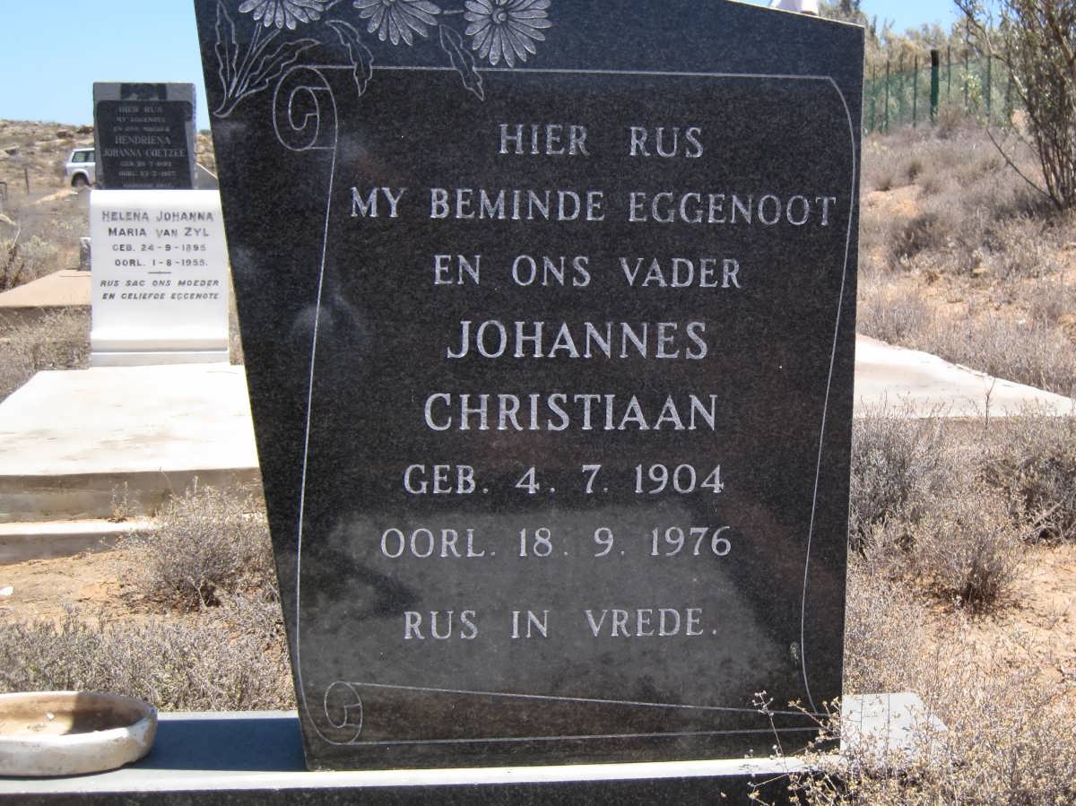 COETZEE Johannes Christiaan 1904-1976