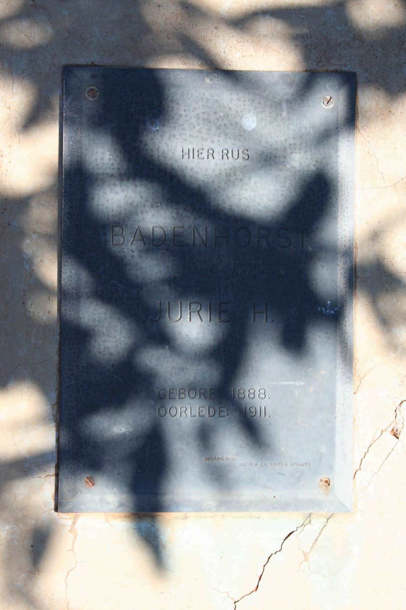 BADENHORST Jurie H. 1888-1911