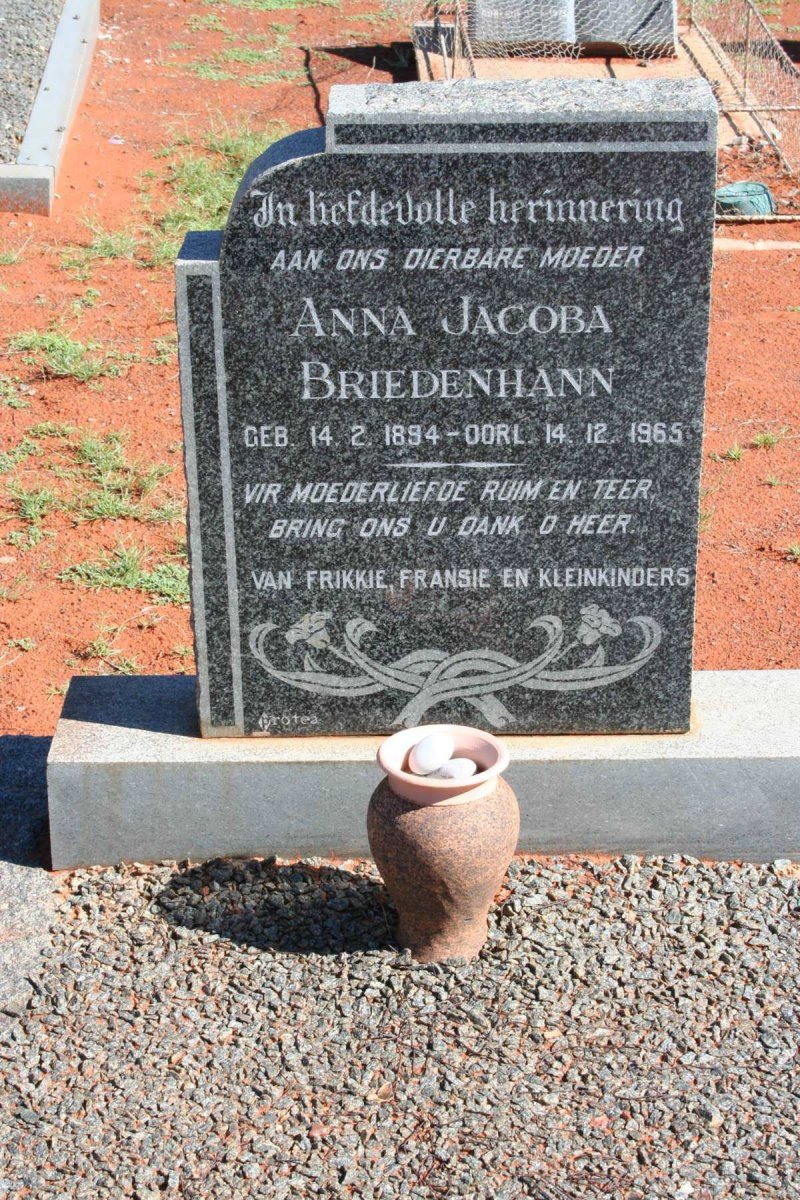 BRIEDENHANN Anna Jacoba  1894-1965