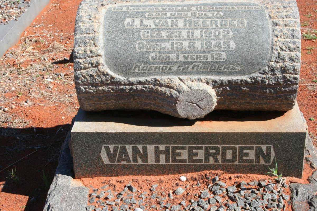 HEERDEN J.L., van 1902-1945