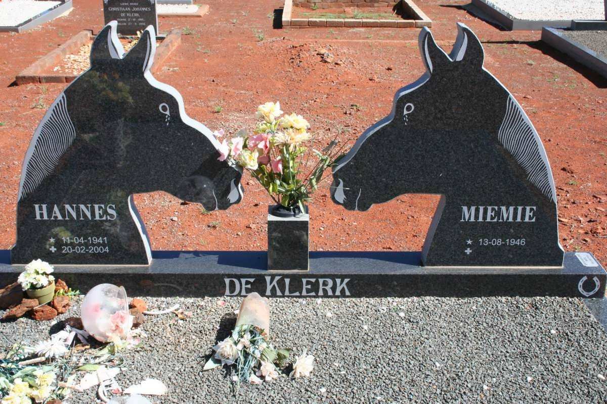 KLERK Hannes, de 1941-2004 &amp; Miemie 1946-