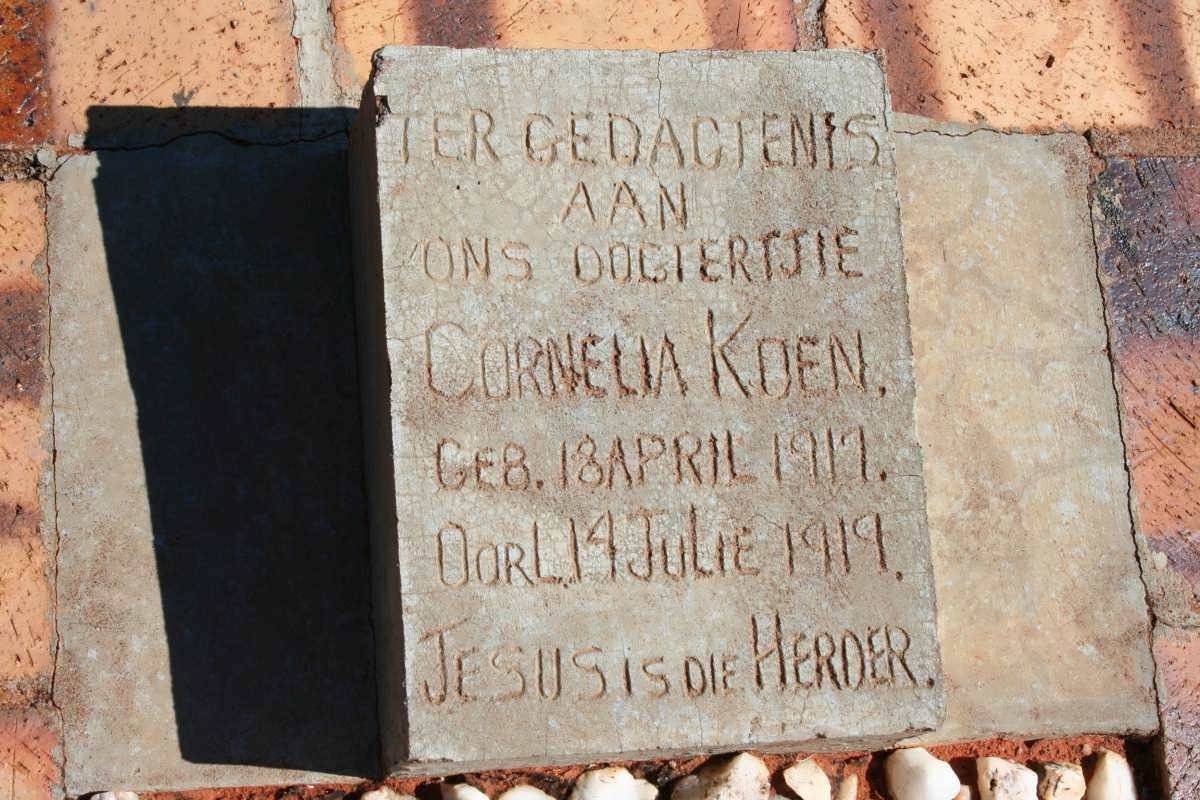 KOEN Cornelia 1917-1919
