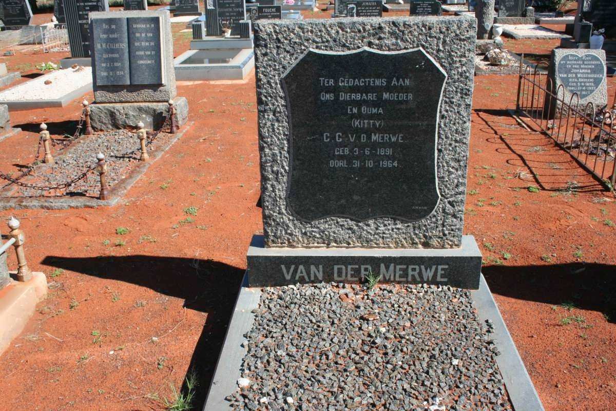 MERWE C. C., van der 1891-1964