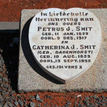 SMIT Petrus J. 1855-1917 &amp;  Catherina J. BADENHORST 1859-1935