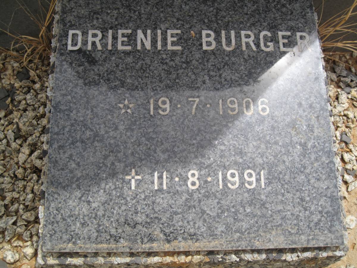 BURGER Drienie 1906-1991