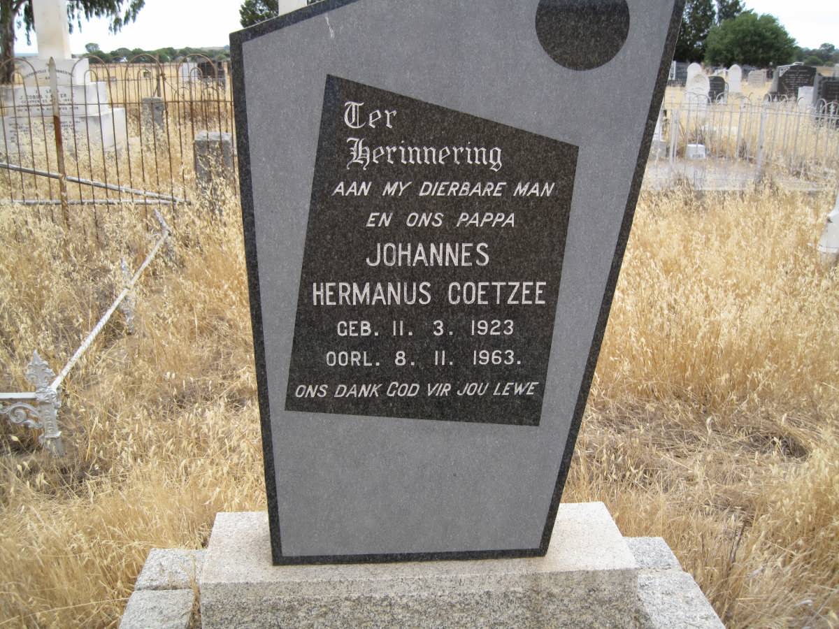 COETZEE Johannes Hermanus 1923-1963