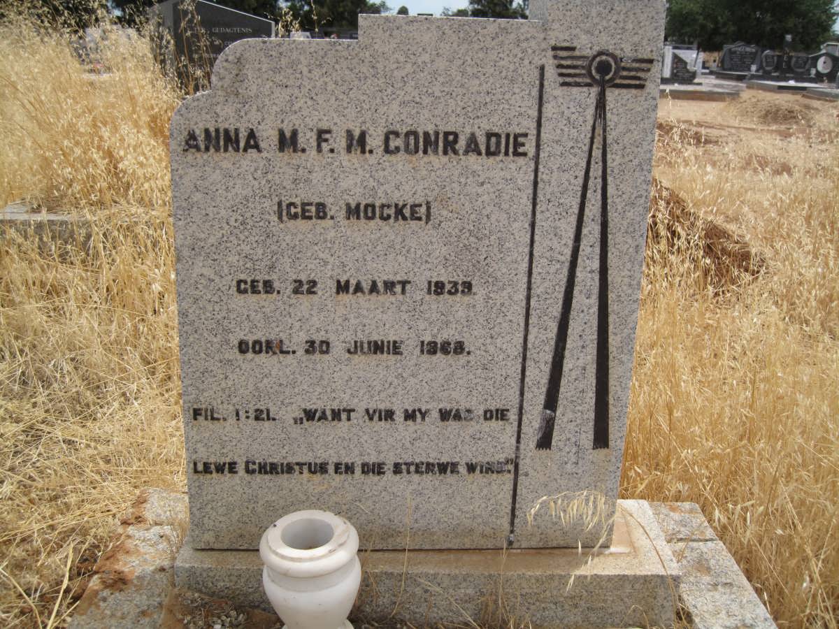 CONRADIE Anna M.F.M. nee MOCKE 1939-1968