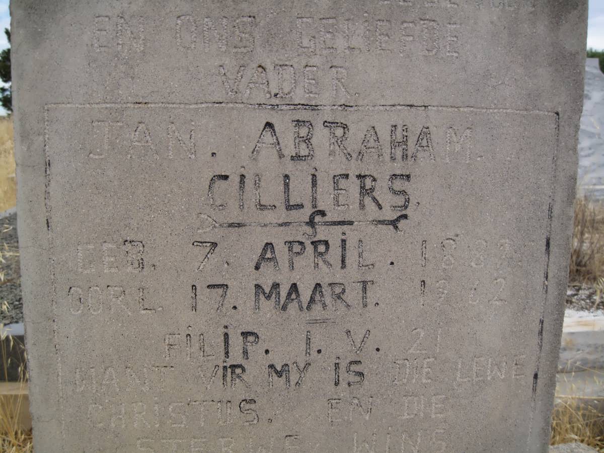 CILLIERS Jan Abraham 1882-1962