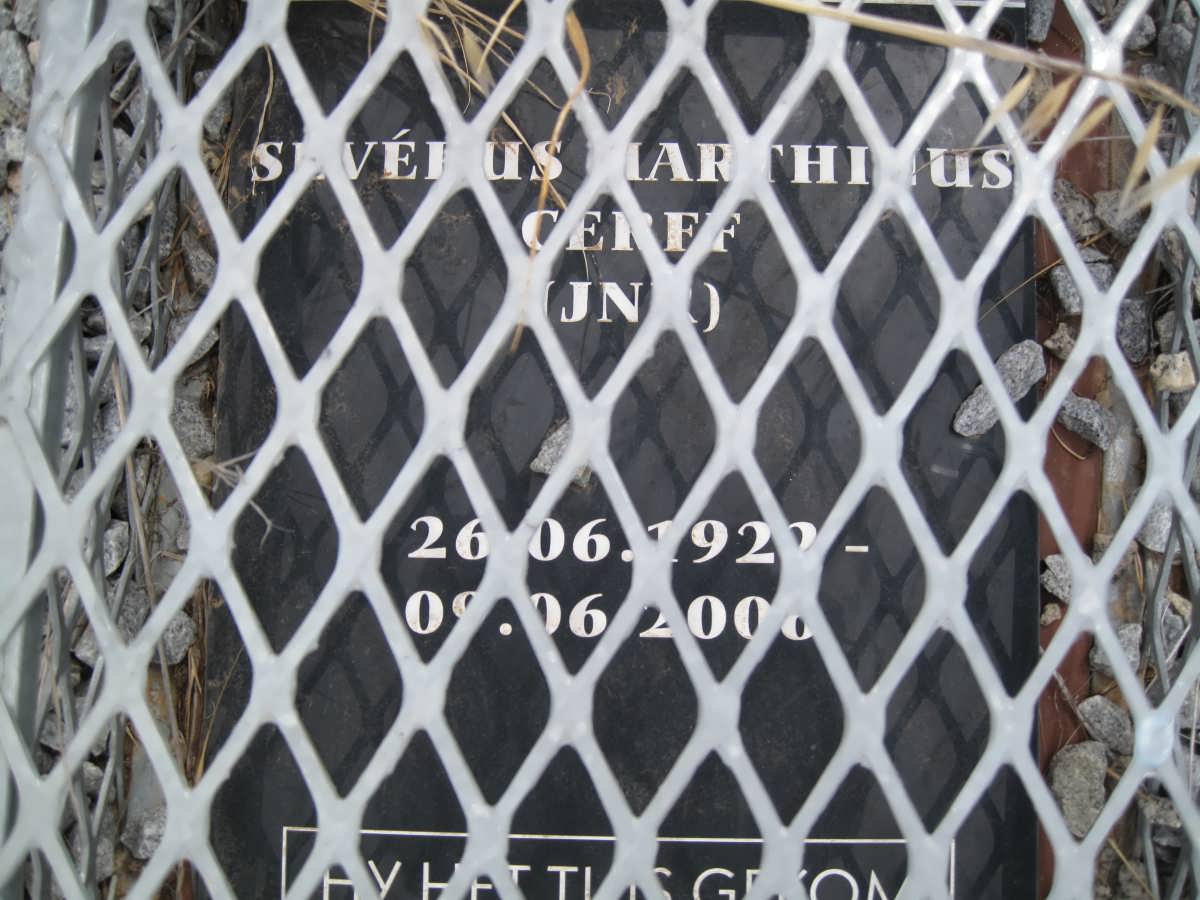CERFF Sevérus Marthinus 1922-2006