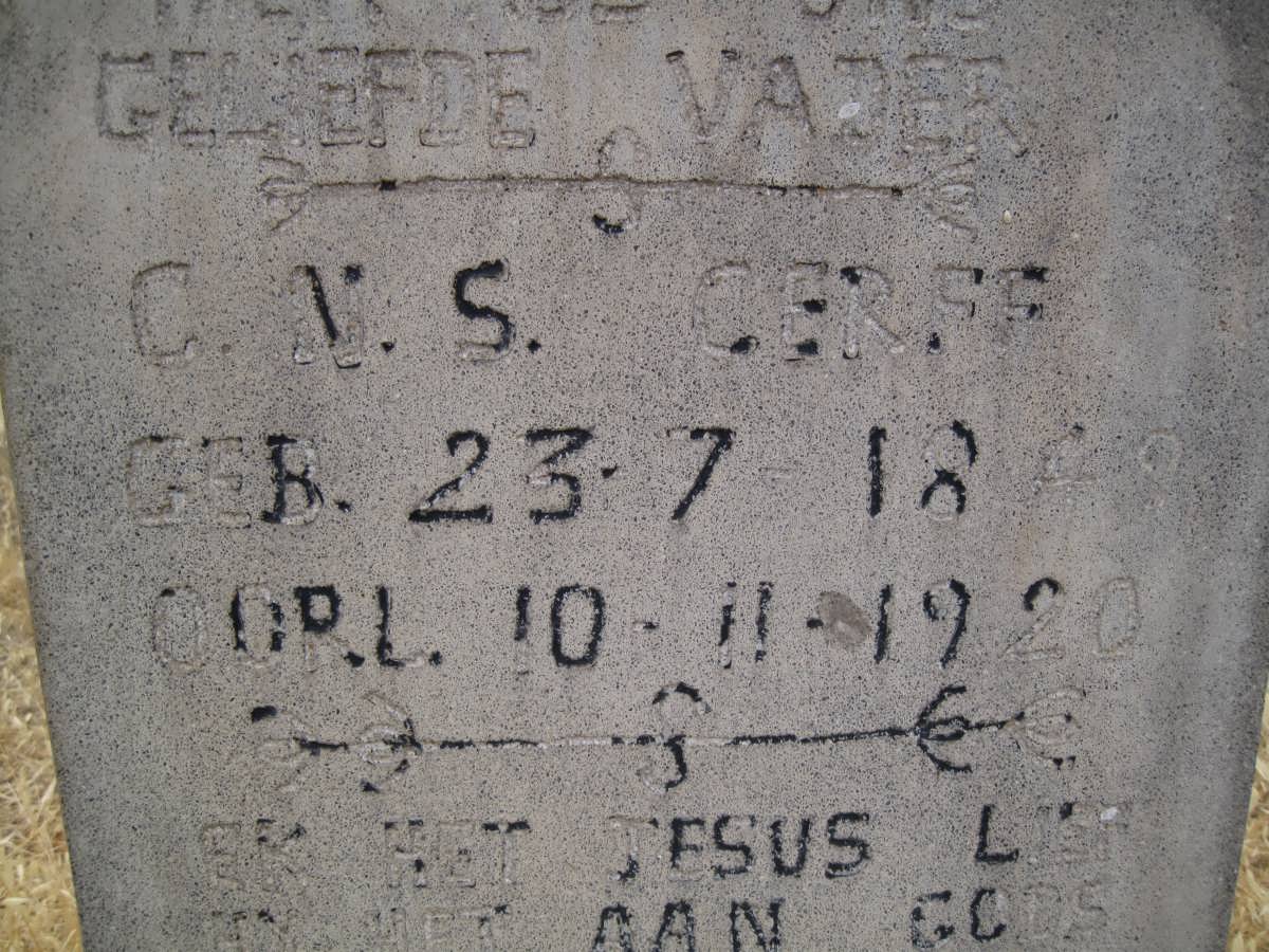 CERFF C.N.S. 1849-1920
