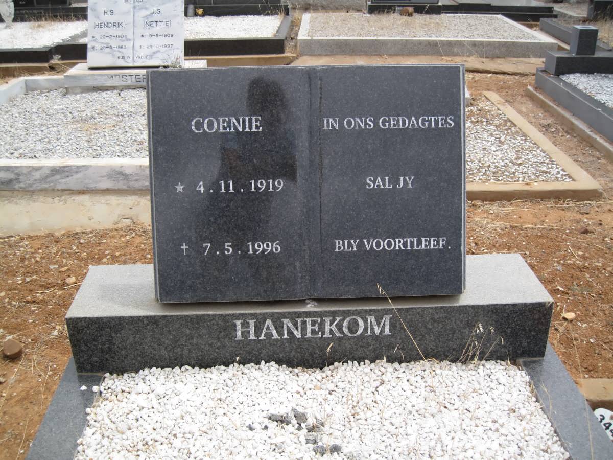 HANEKOM Coenie 1919-1996