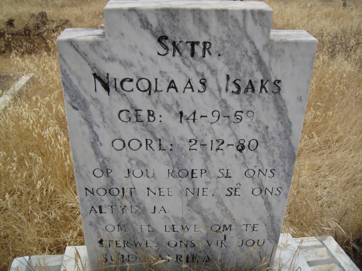 ISAKS Nicolaas  1959-1980