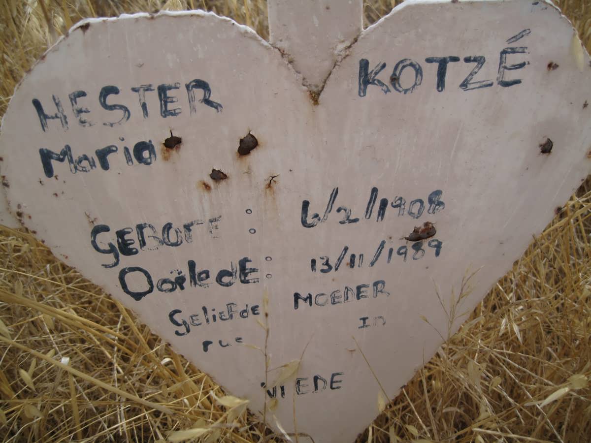 KOTZÉ Hester Maria 1908-1989