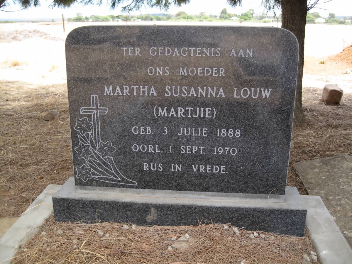 LOUW Martha Susanna 1888-1970