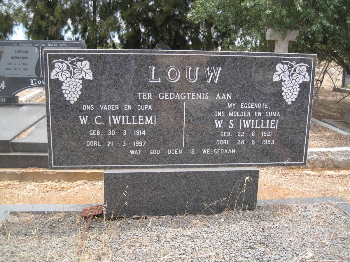 LOUW W.C. 1914-1997 &amp; W.S. 1921-1983
