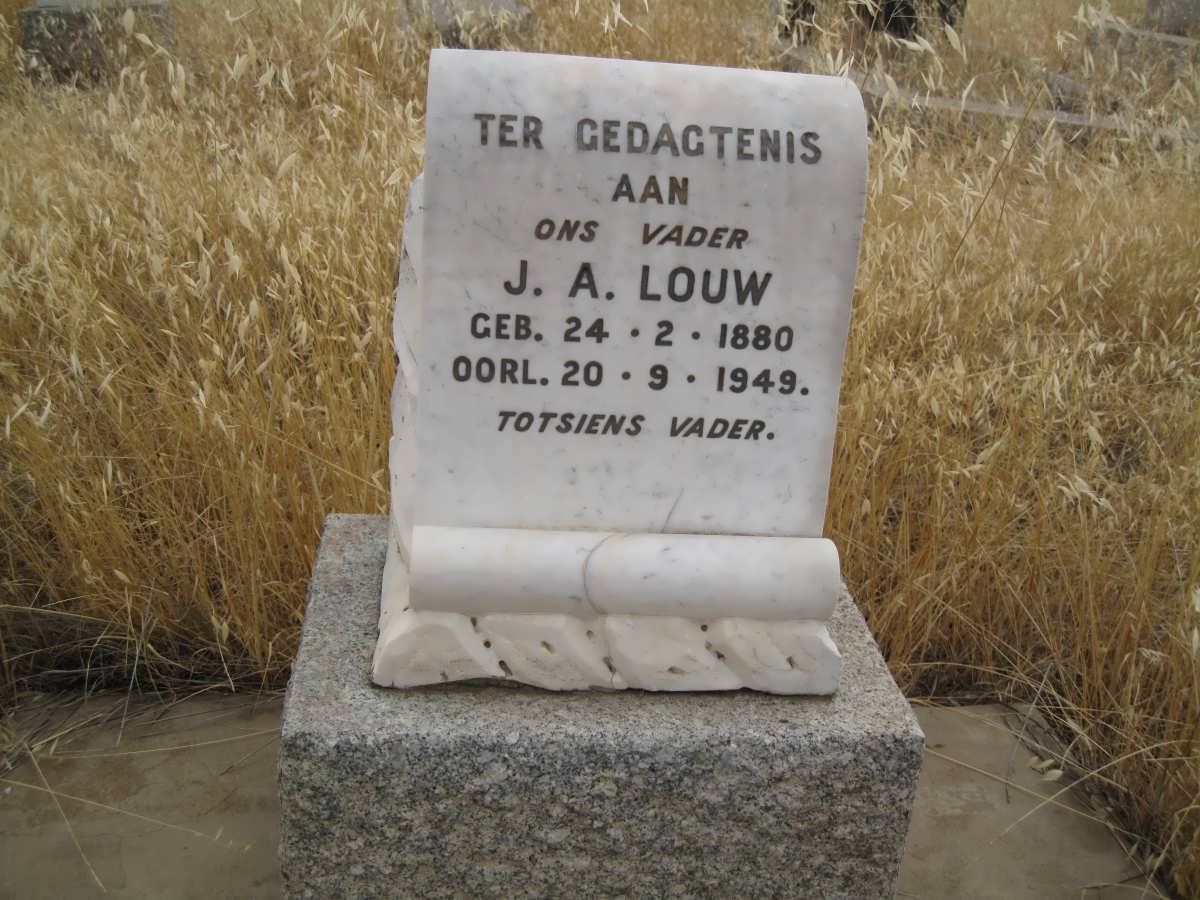 LOUW J.A. 1880-1949