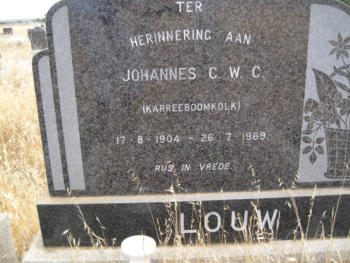LOUW Johannes C.W.C. 1904-1969