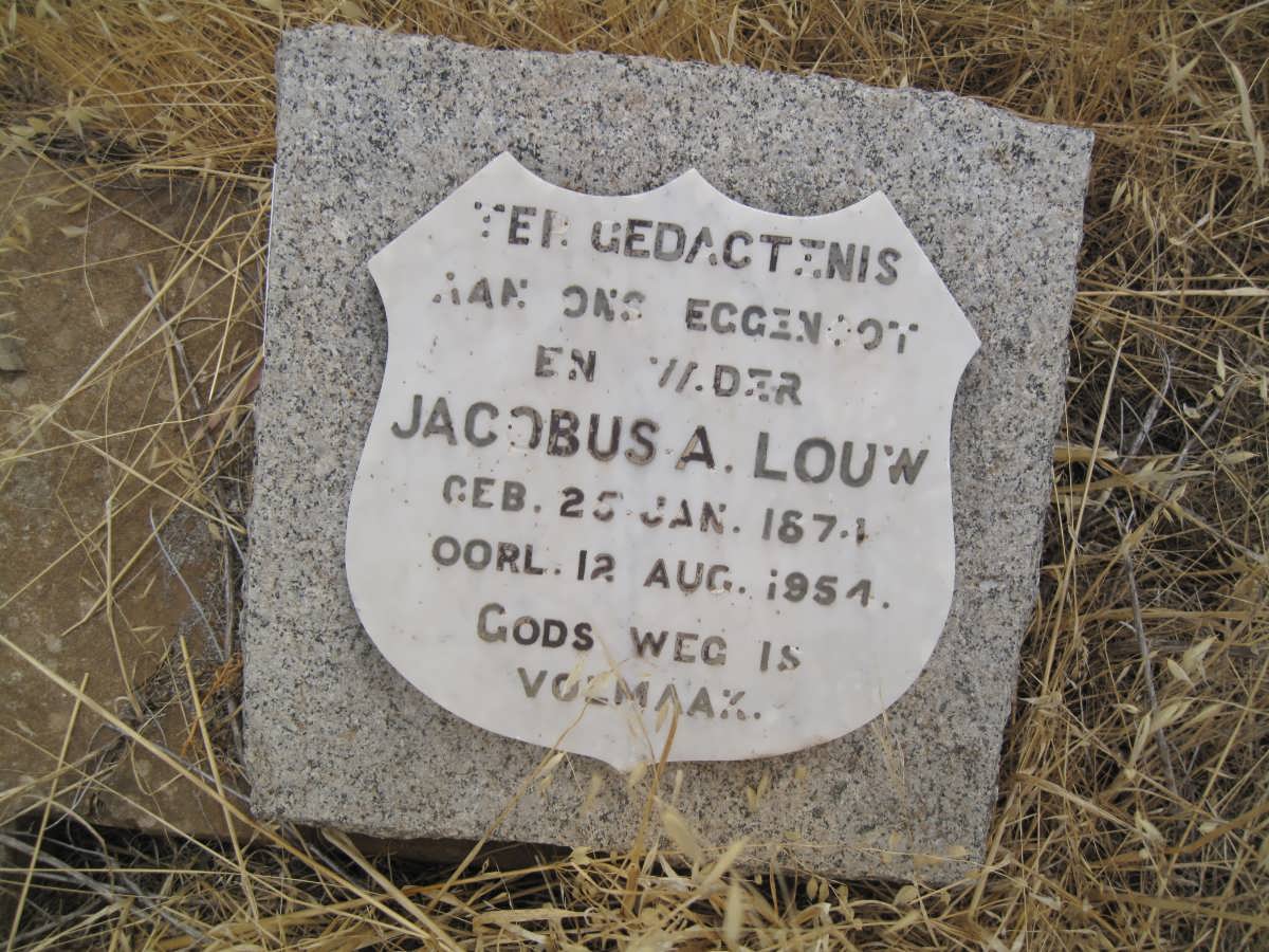LOUW Jacobus A. 1874-1954