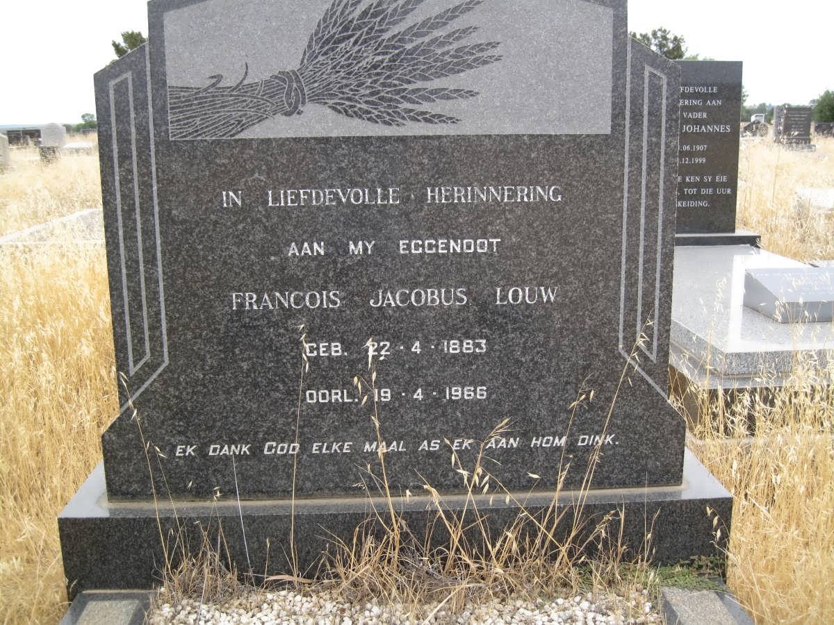 LOUW Francois Jacobus 1883-1966