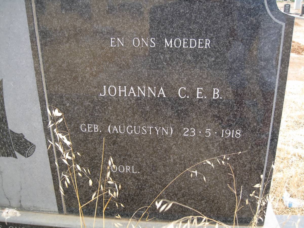 LOUW Johanna C.E.B. nee AUGUSTYN 1918-