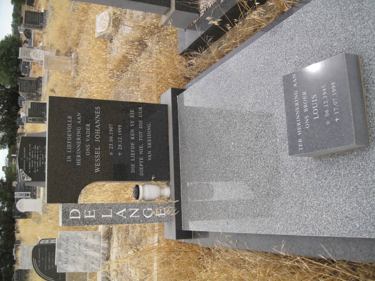 LANGE Wessel Johannes, de 1907-1999 :: DE LANGE Louis 1945-1998