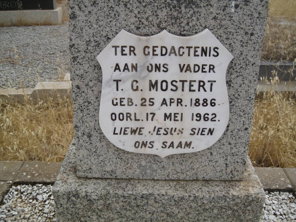 MOSTERT T.G. 1886-1962