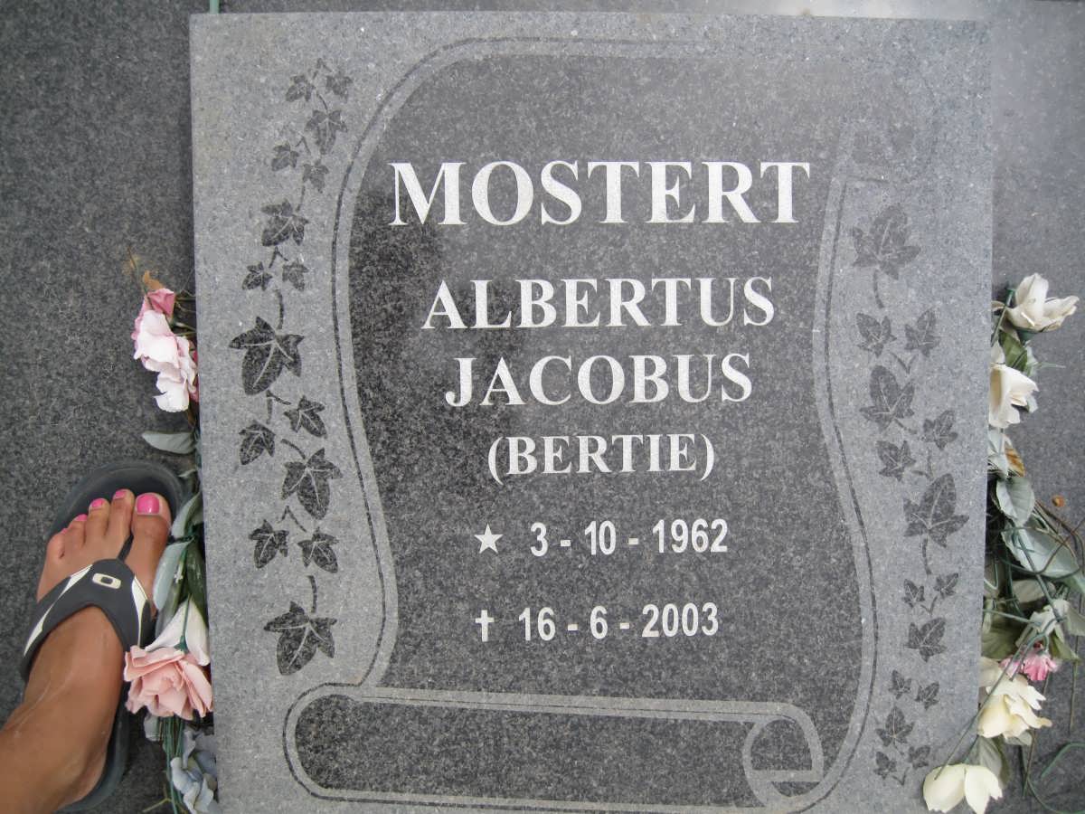 MOSTERT Albertus Jacobus 1962-2003