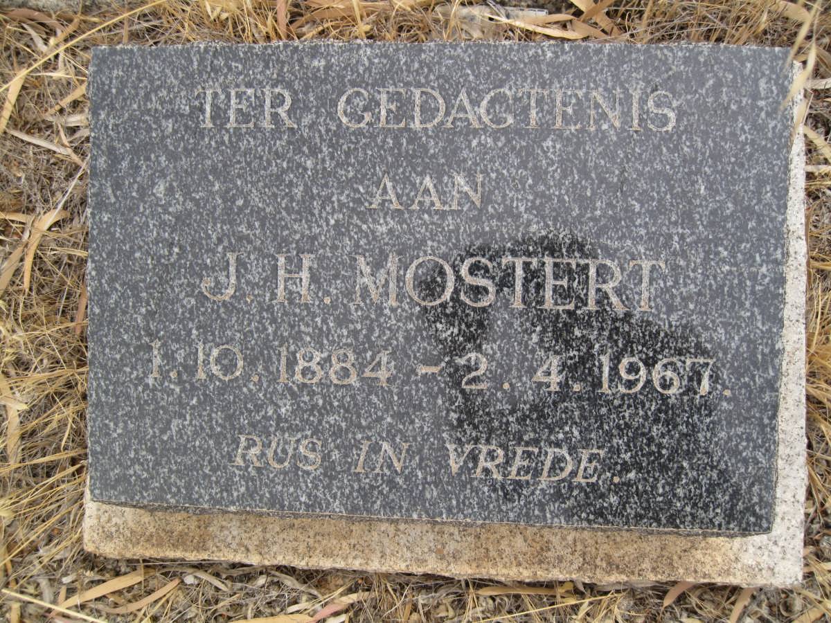 MOSTERT J.H. 1884-1967