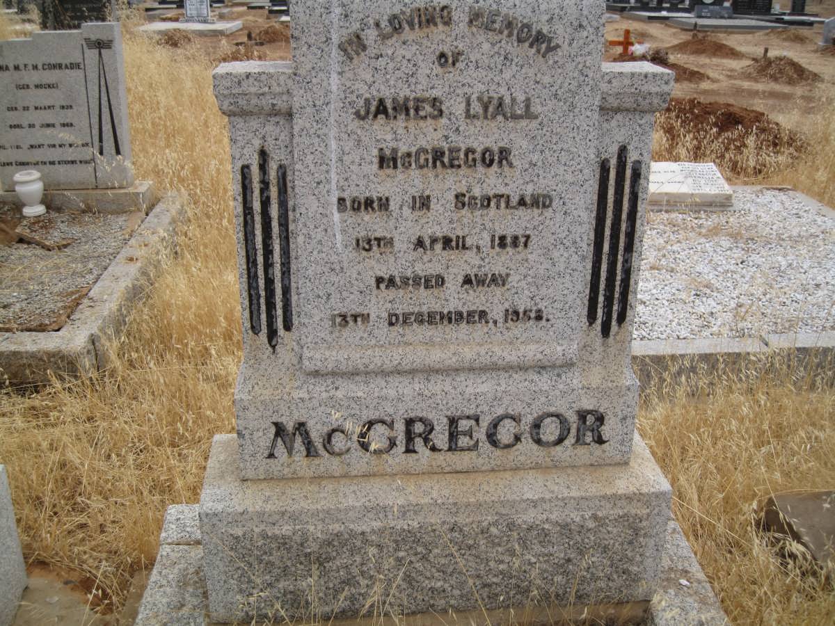 McGREGOR James Lyall 1887-1958