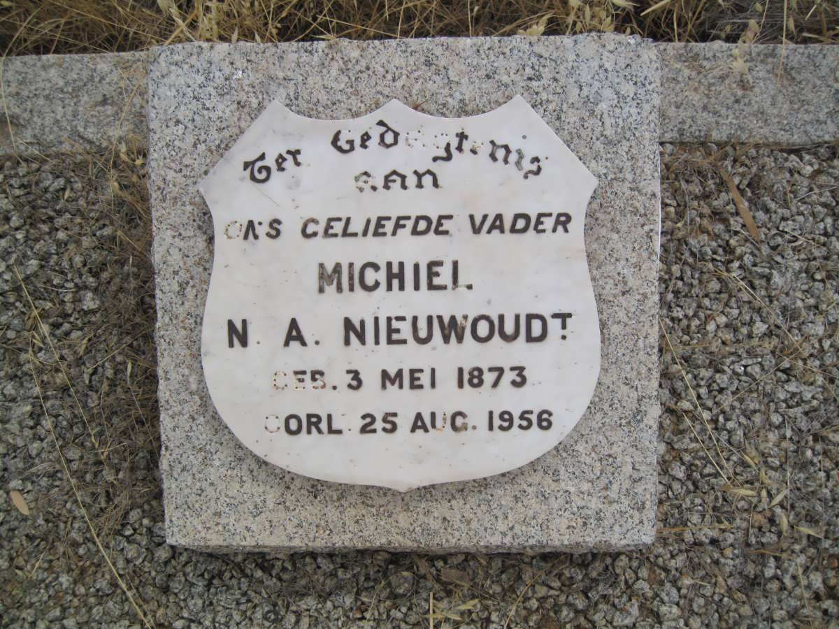 NIEUWOUDT Michiel N.A. 1873-1956