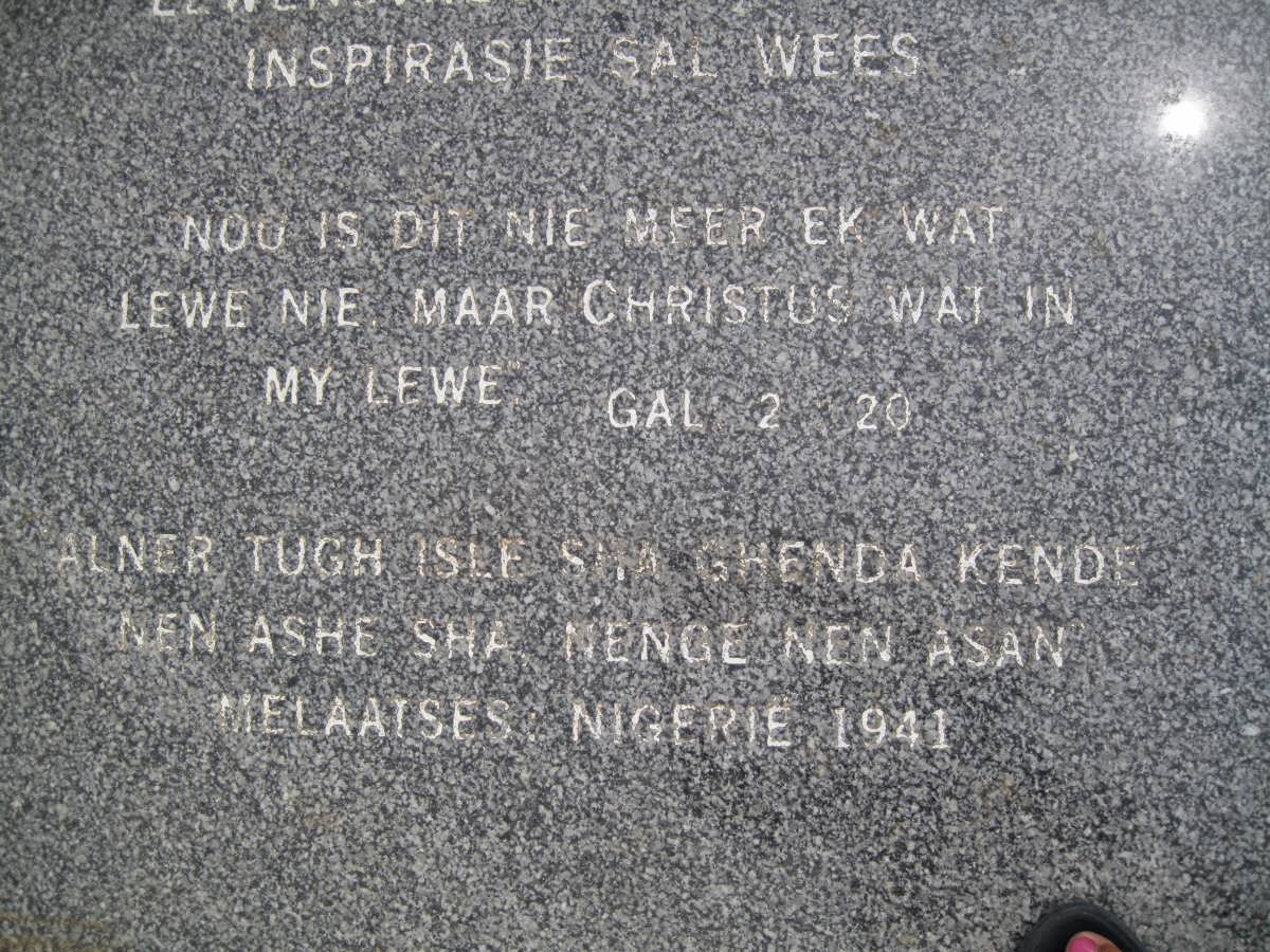NIEUWOUDT Hester Magdalena nee NIENABER 1921-2000