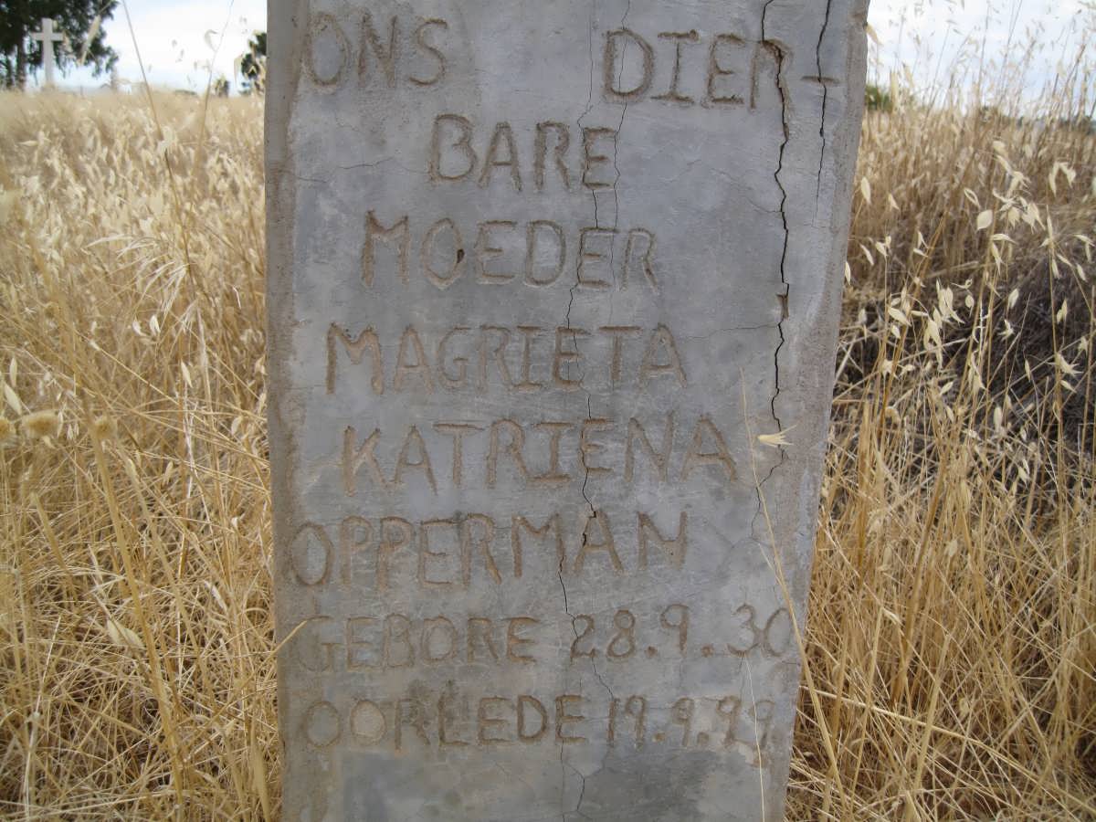 OPPERMAN Magrieta Katriena 1930-1999