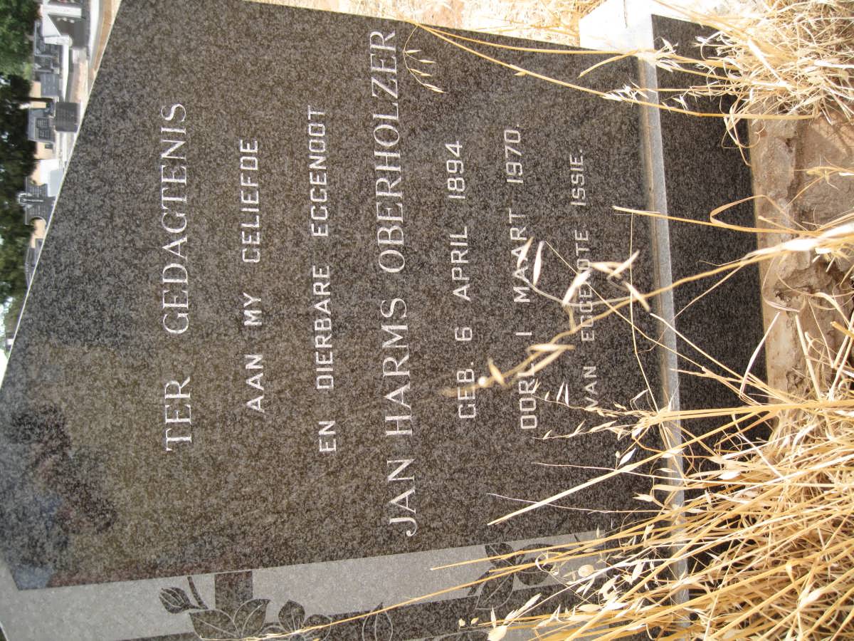 OBERHOLZER Jan Harms 1894-1970