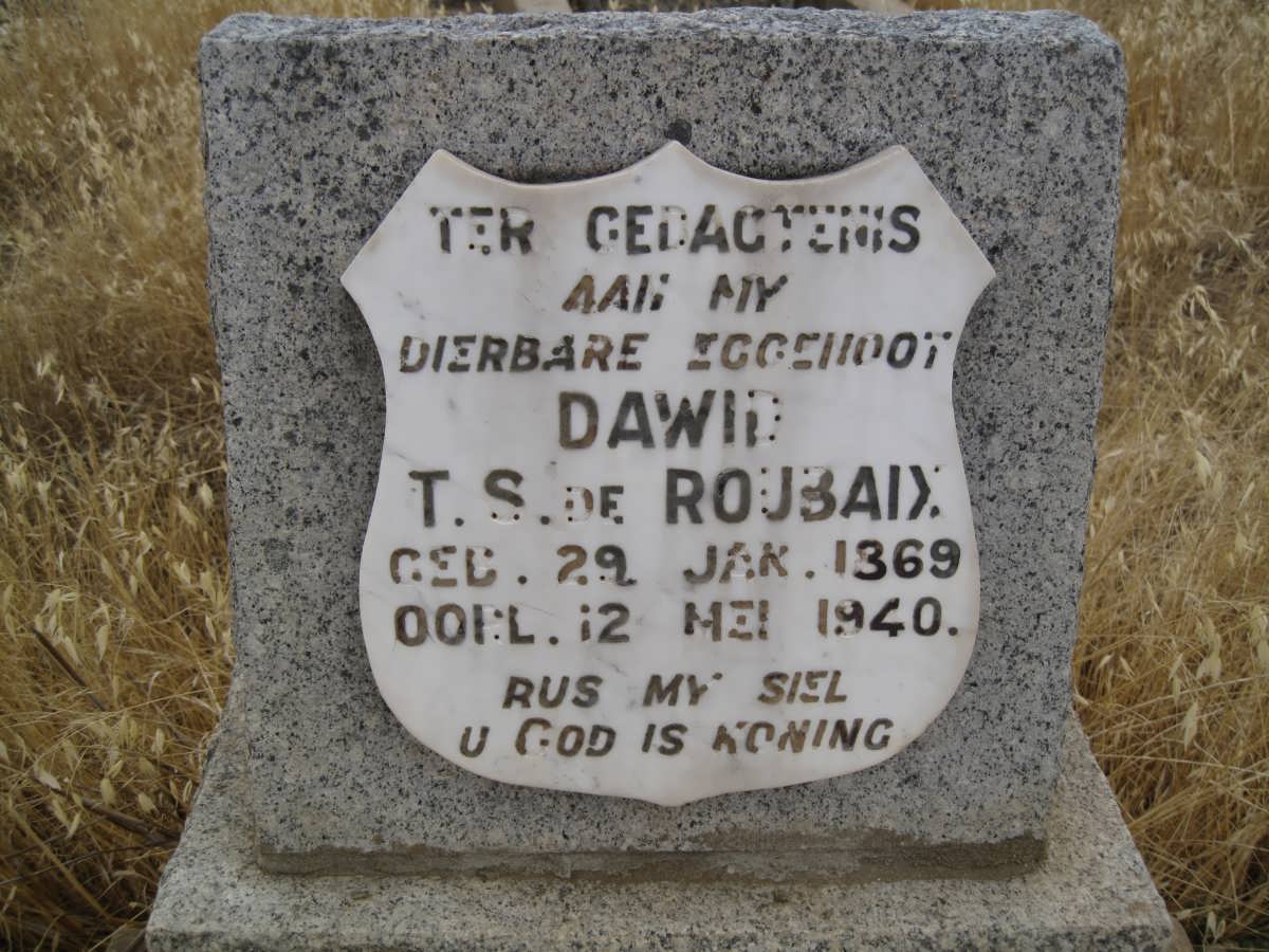 ROUBAIX Dawid T.S., de 1869-1940