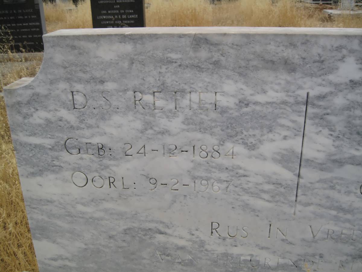 RETIEF D.S. 1884-1967