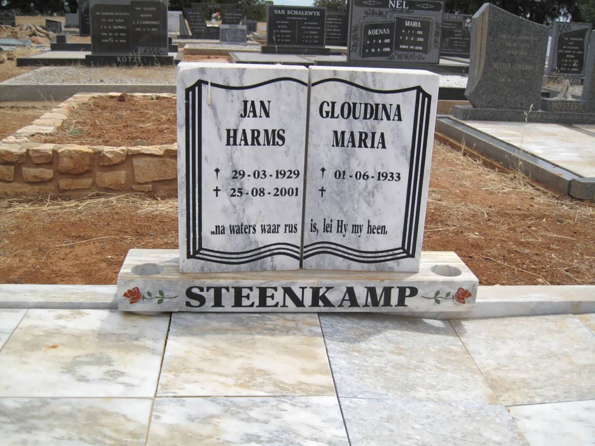 STEENKAMP Jan Harms 1929-2001 &amp; Gloudina Maria 1933-