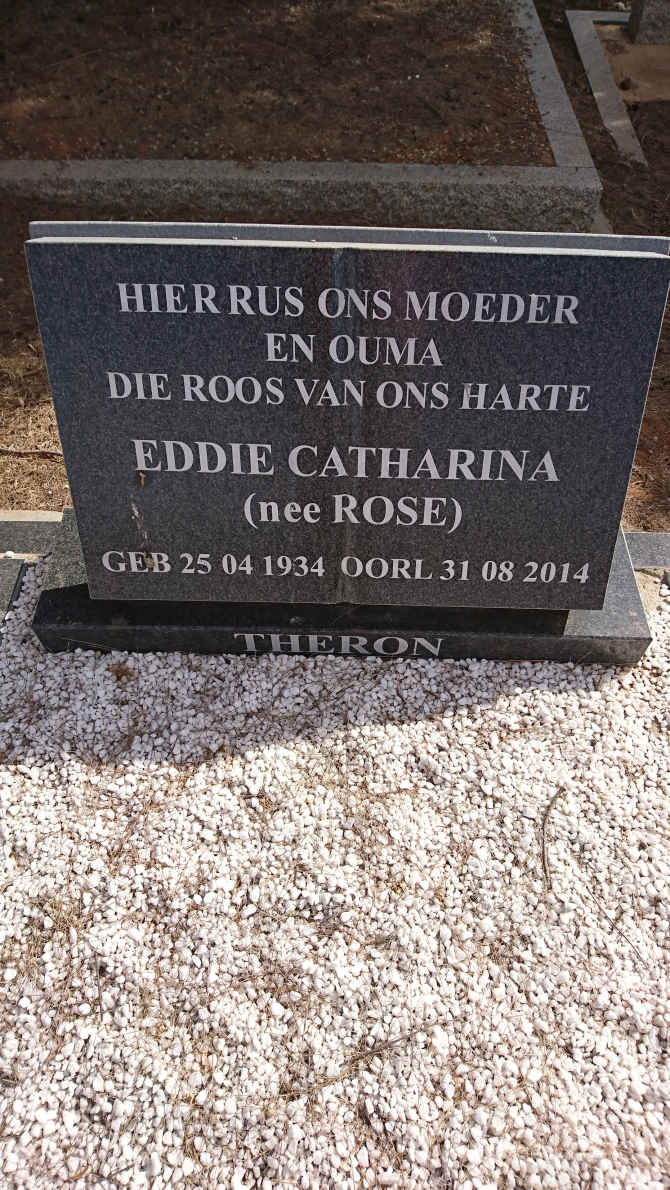 THERON Eddie Catharina nee ROSE 1934-2014
