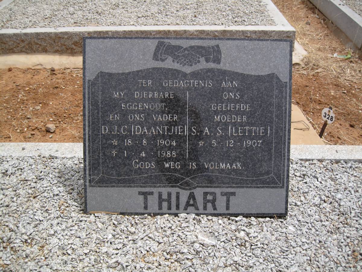 THIART D.J.C. 1904-1988 &amp; S.A.S. 1907-