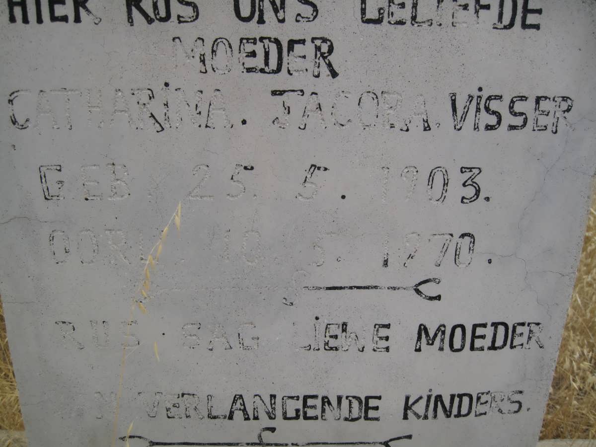VISSER Catharina Jacoba 1903-1970