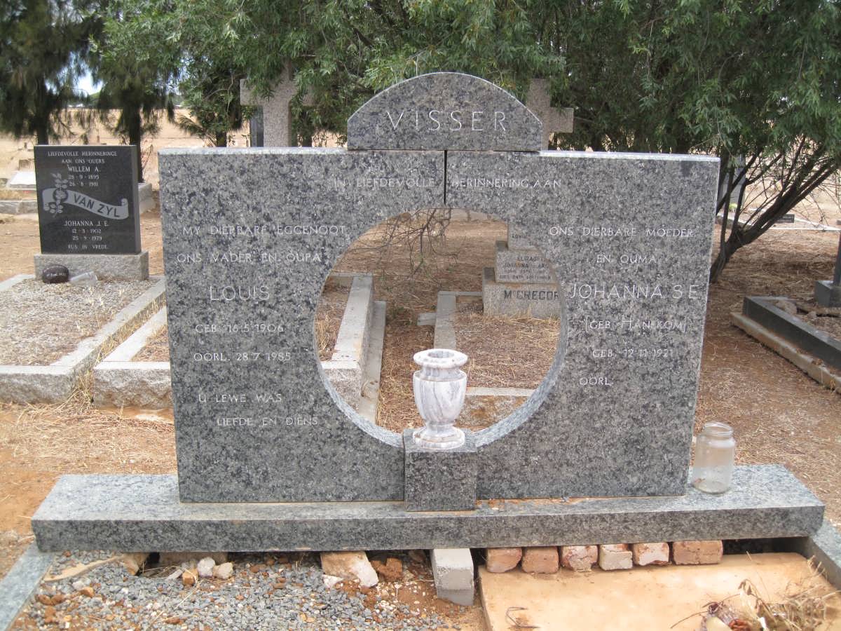 VISSER Louis 1906-1985 &amp; Johanna S.E. HANEKOM 1921-