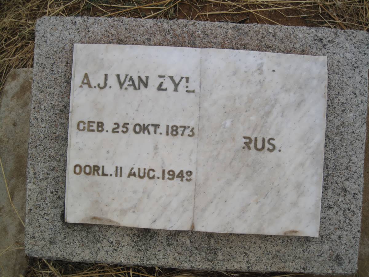 ZYL A.J., van 1873-1948
